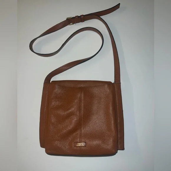 Vince Camuto Brown Woven Leather Crossbody - Picture 5 of 8
